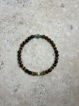 Petra Bracelet - Tigers Eye / Picture Jasper / Turquoise + Navajo Bench Pearl 925