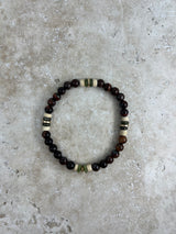 Petra Bracelet - Red Tigers Eye / Jade
