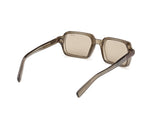 48E - TRANSPARENT LIGHT BROWN HAVANA ACETATE SUNGLASSES