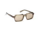 48E - TRANSPARENT LIGHT BROWN HAVANA ACETATE SUNGLASSES