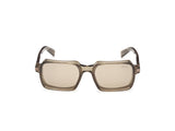 48E - TRANSPARENT LIGHT BROWN HAVANA ACETATE SUNGLASSES
