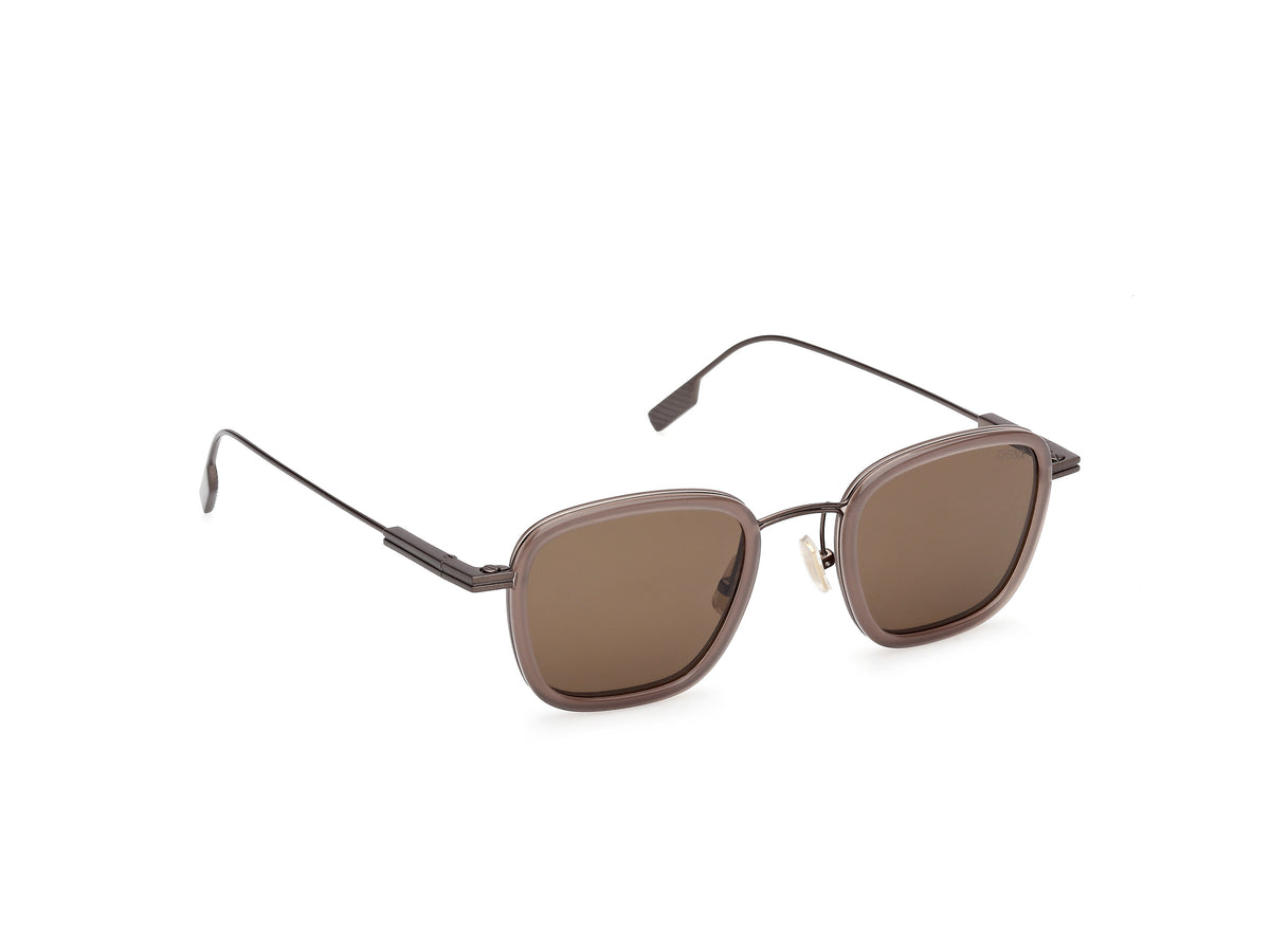Titanium and Acetate (EZ0277) - Shiny Light Brown / Matte Light Bronze