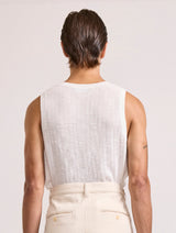 PRADO KNIT VEST - OFF-WHITE