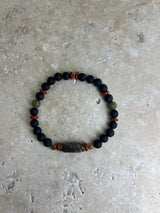 Petra Bracelet - Lava Stone / Jasper / Serpentine / Dragon's Blood