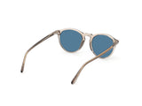 Aurele Sunglasses - Shiny Beige / Blue lens