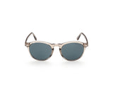 Aurele Sunglasses - Shiny Beige / Blue lens