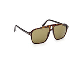 Autari Sunglasses - Dark Havana / Green Lens