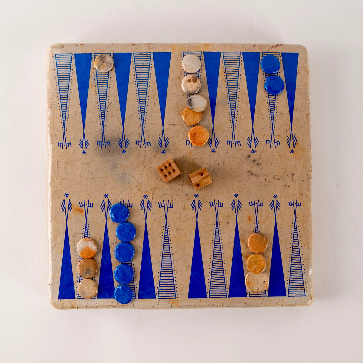 Backgammon set - Neon Blue