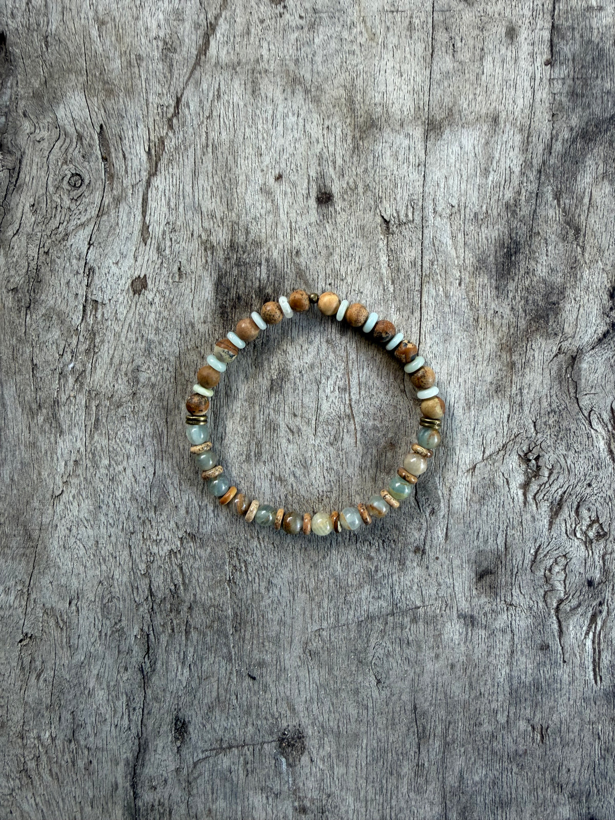 Petra Bracelet - Picture Jasper / Blue Argentinian Calcite / Amazonite