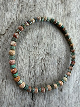 Petra Bracelet - African Turquoise / Sea Sediment Jasper