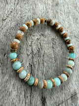 Petra Bracelet - Picture Jasper / Amazonite