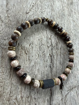 Petra Bracelet - Bronzite / Maifanite / Picture Jasper Jasper / Gold Obsidian / Black Tourmaline