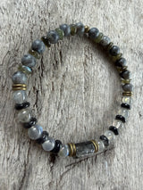 Petra Bracelet - Labradorite / Labradorite