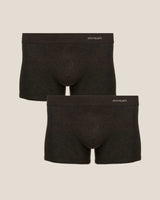 2 X BOXER BRIEF IN ORGANIC COTTON RIB - TAR / TAR