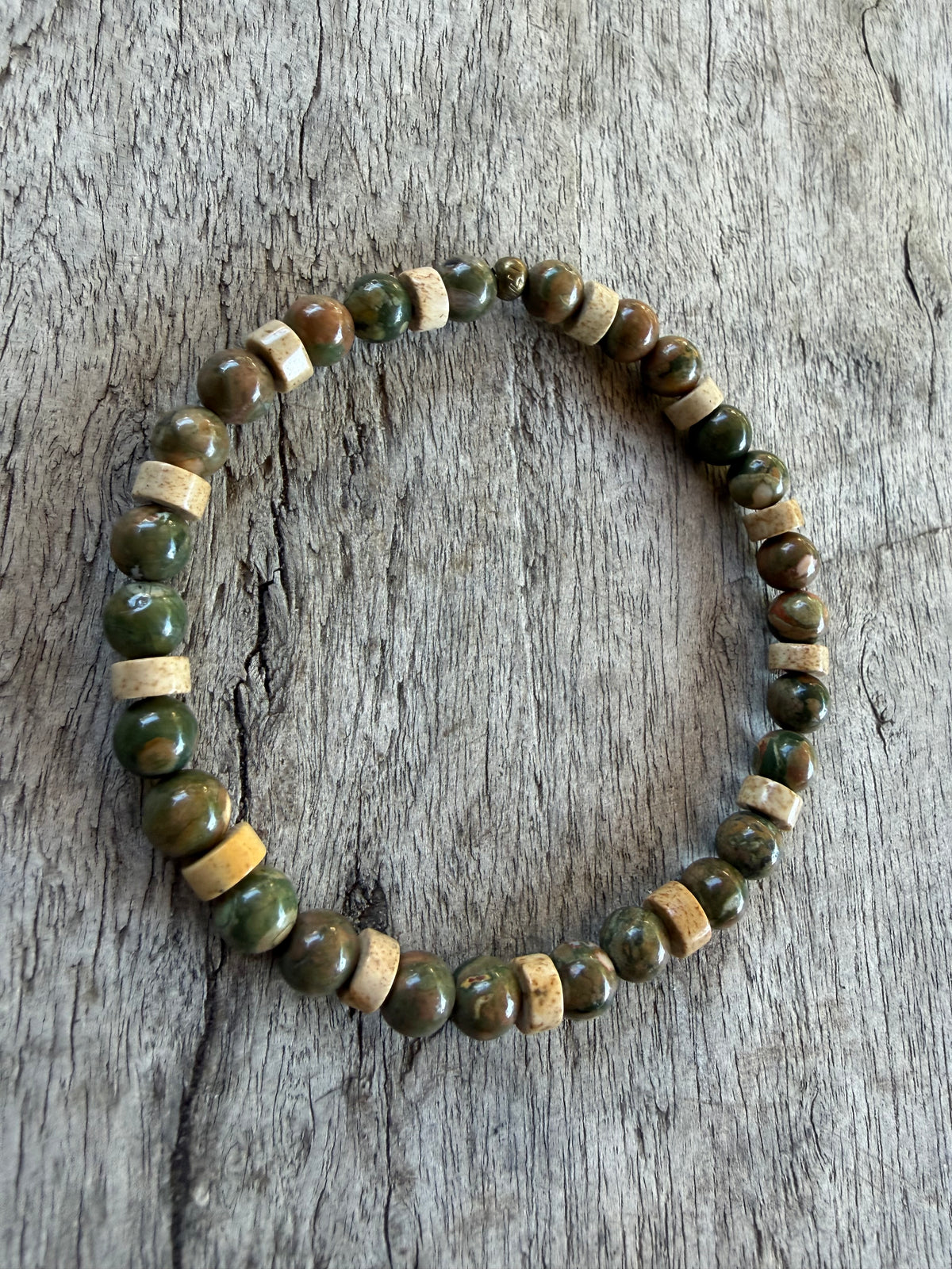 Petra Bracelet - Rainforest Jasper / Picture Jasper