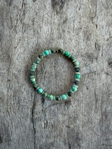 Petra Bracelet - Peruvian Turquoise / African Turquoise / Green Aventurine