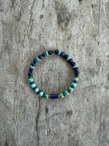 Petra Bracelet - Lapis Lazuli / Peruvian Turquoise / Amazonite