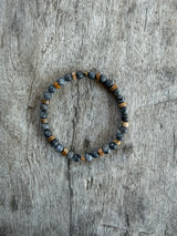 Petra Bracelet - Larvikite / Picture Jasper