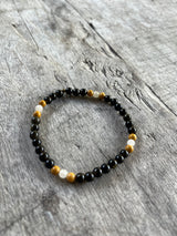 Petra Bracelet - Black Agate / Yellow Jade / Topaz