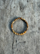 Petra Bracelet - Picture Jasper / Yellow Topaz / Olive Walnut