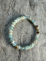 Petra Bracelet - Blue Argentinian Calcite / Amazonite
