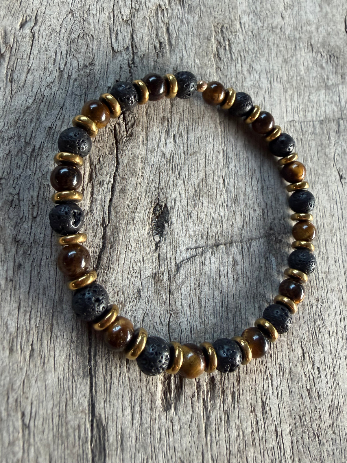 Petra Bracelet - Lava Stone / Tiger's Eye