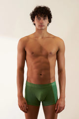 2 X BOXER BRIEF IN ORGANIC COTTON RIB - PANDANUS & CAMEL