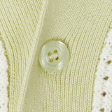 FABRICIO CROCHET CARDIGAN - PISTACHIO