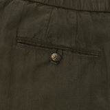 OSCAR LINEN TROUSERS - SEAWOOD