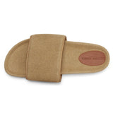 RENATO LINEN SLIDER - DRIED MOSS