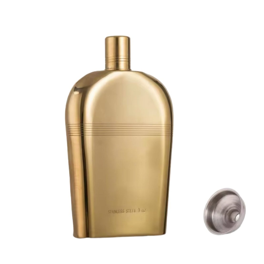 Gold Plated Hip Flask