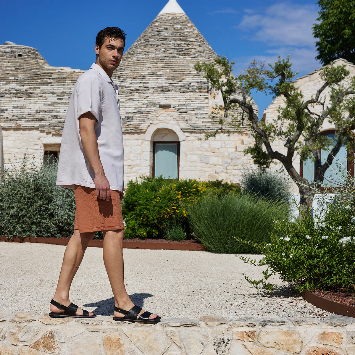The Rico Sandal - Washed Black