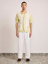 FABRICIO CROCHET CARDIGAN - PISTACHIO