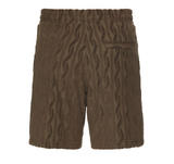 AUGUSTO TERRY COTTON SHORTS - SEAWOOD