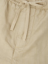 OSCAR LINEN TROUSERS - STONE BEIGE