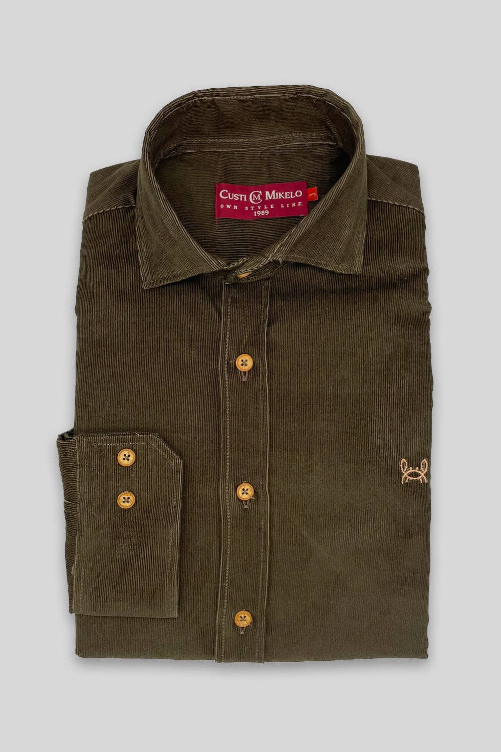 Microcord Shirt - Khaki Brown