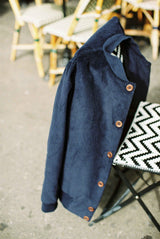 Corduroy Bomber Jacket - Navy