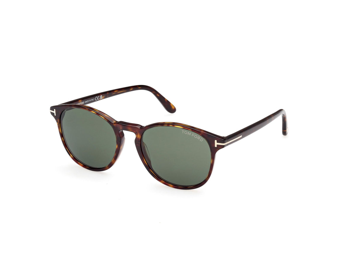 Lewis Sunglasses - Dark Havana / Green Lens