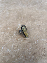 Handcrafted Native American Green Turquoise Ring