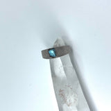 Semi Polished Labradorite Pinky Ring