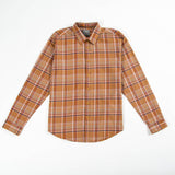 Plaid Long Sleeve Woven Shirt - Copper