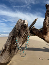 Handmade Vintage Navajo Squash Blossom Necklace