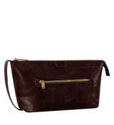Leather Toiletries Bag - Mahogany