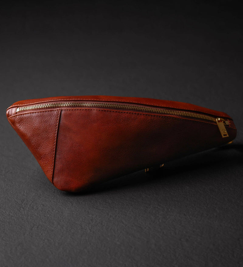 Leather Cross-body bag - Saddle Tan