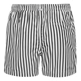 Navy striped Mid-Length Swim Shorts