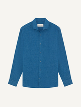 ANTONIO LINEN SHIRT - TEAL