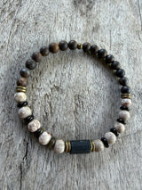Petra Bracelet - Bronzite / Maifanite / Gold Obsidian / Black Tourmaline