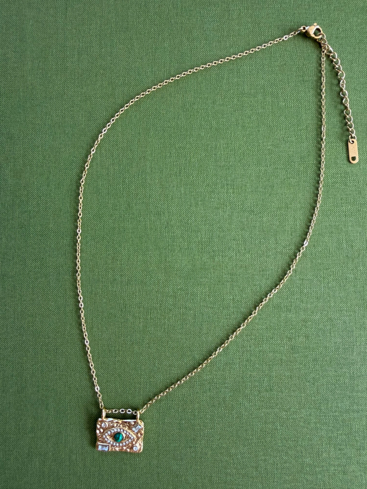 The Peacock Stone Mati Necklace