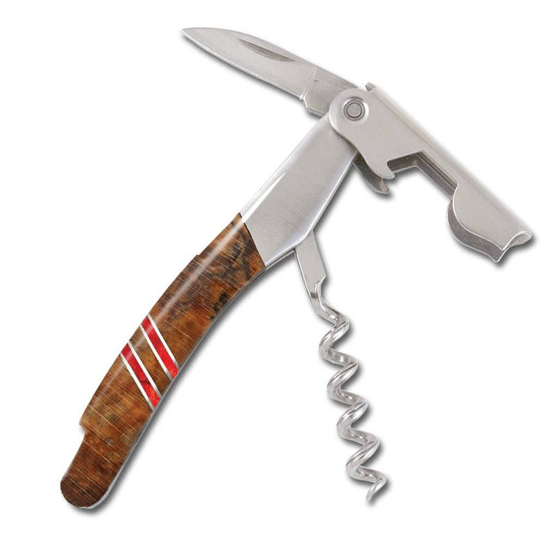 Waiter's Knife - Spalted Beech w/Coral