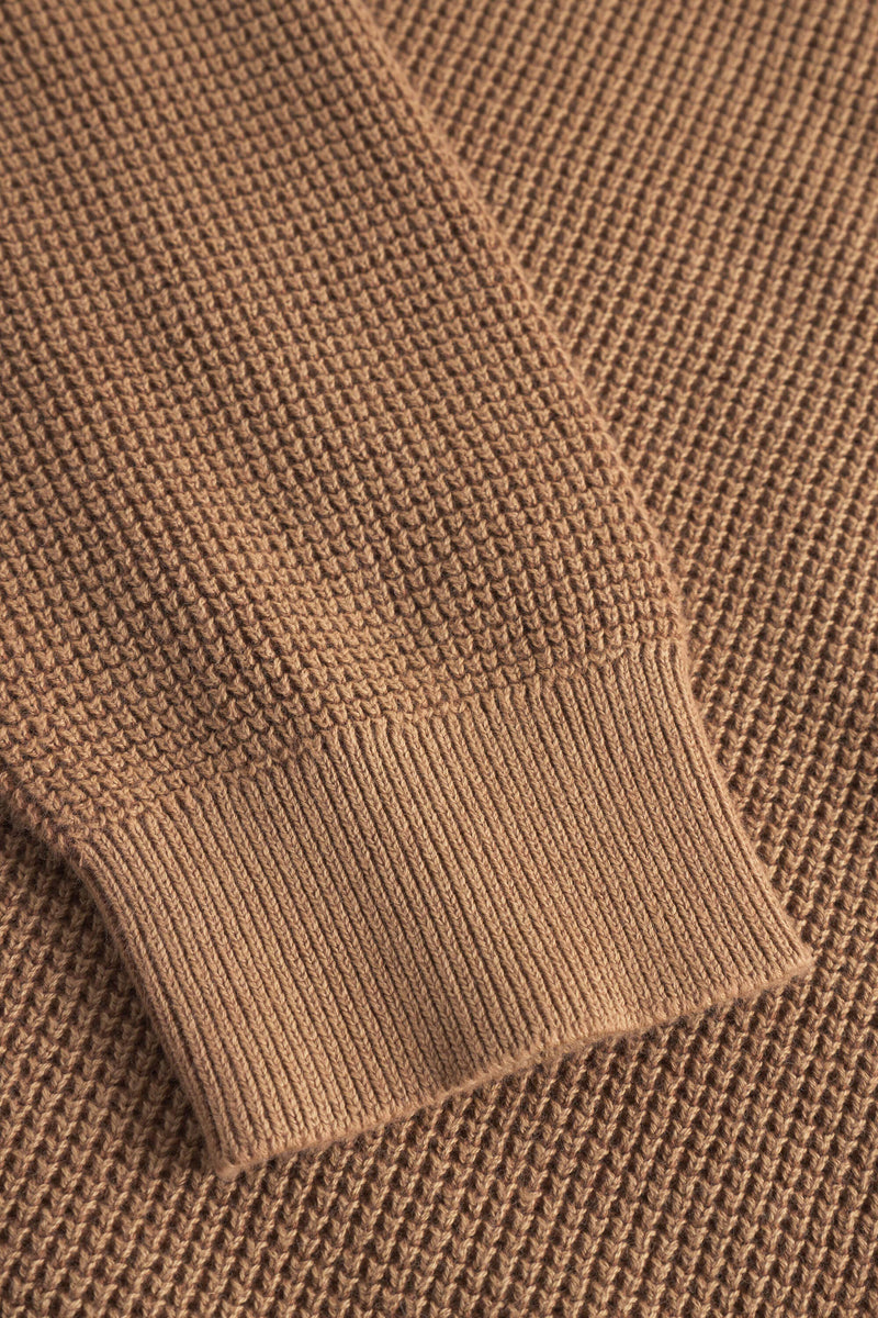 Roundneck Cable Knit - Tobacco